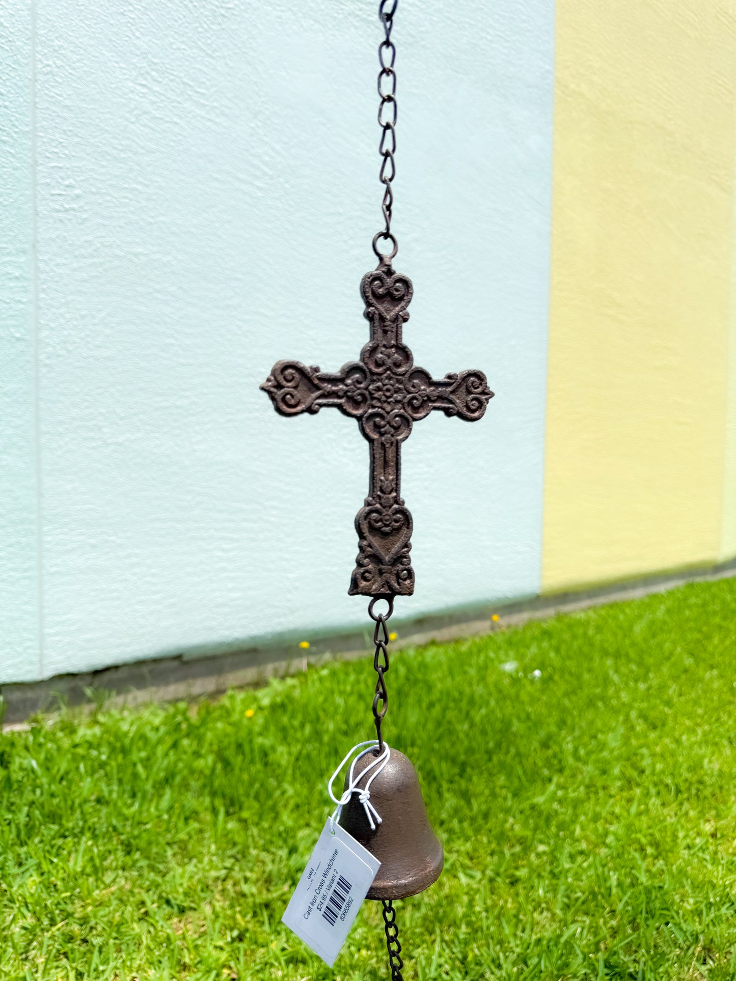 Cast Iron Cross Windchime