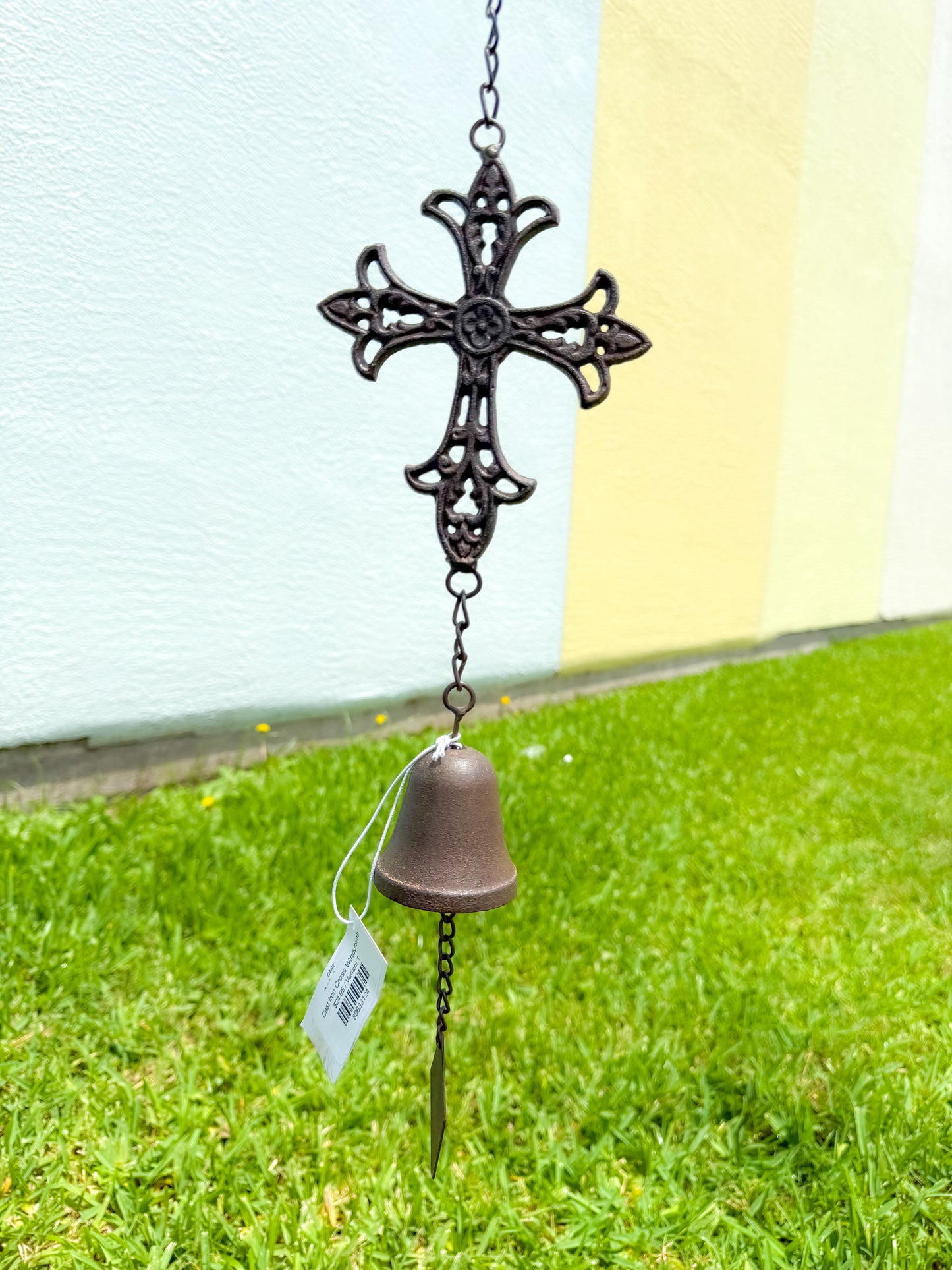 Cast Iron Cross Windchime