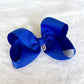 Rose Royal Blue Classic Bow with Charm