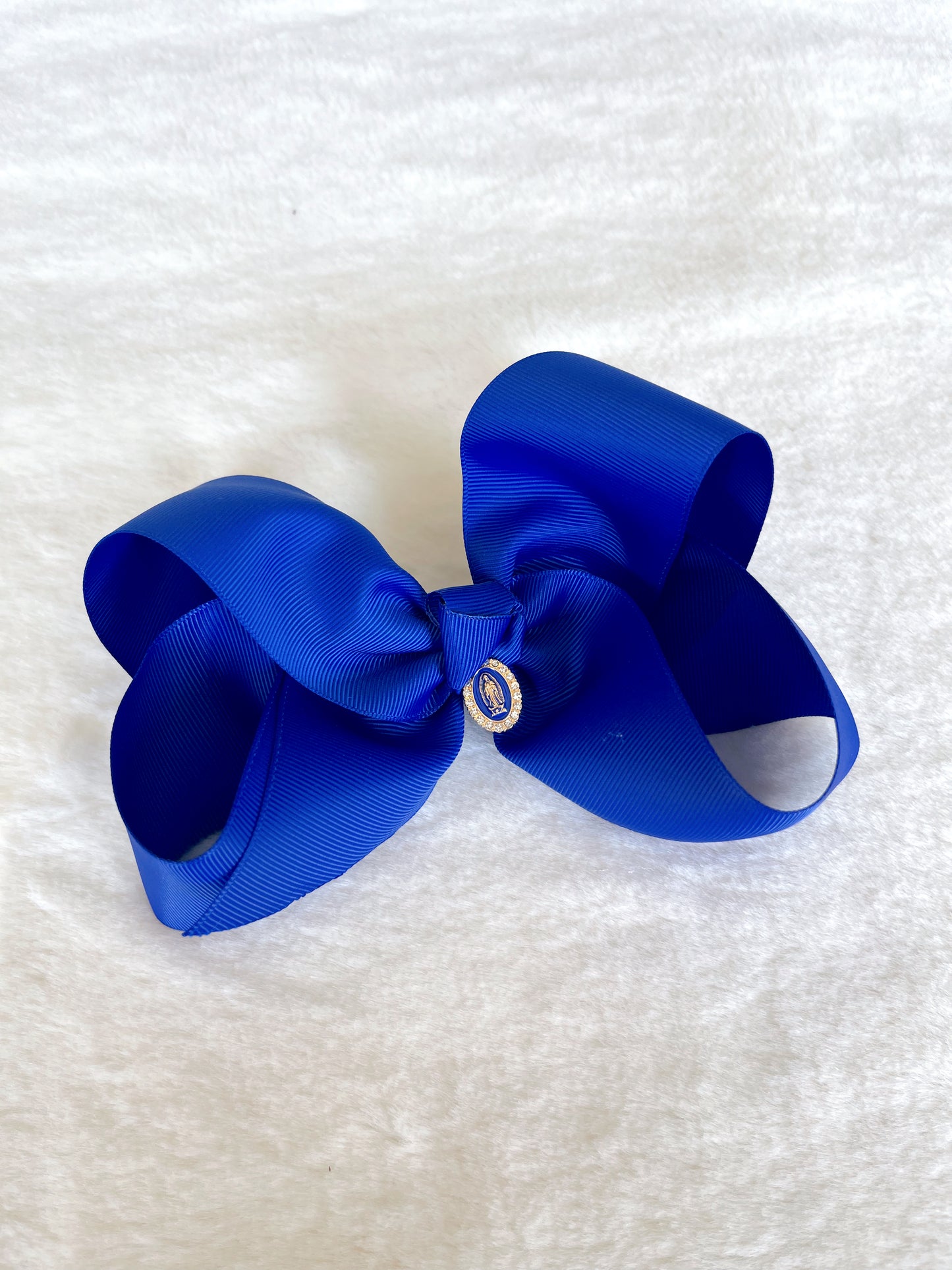 Rose Royal Blue Classic Bow with Charm