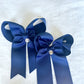 Maria Navy Hanging Bow with Charm