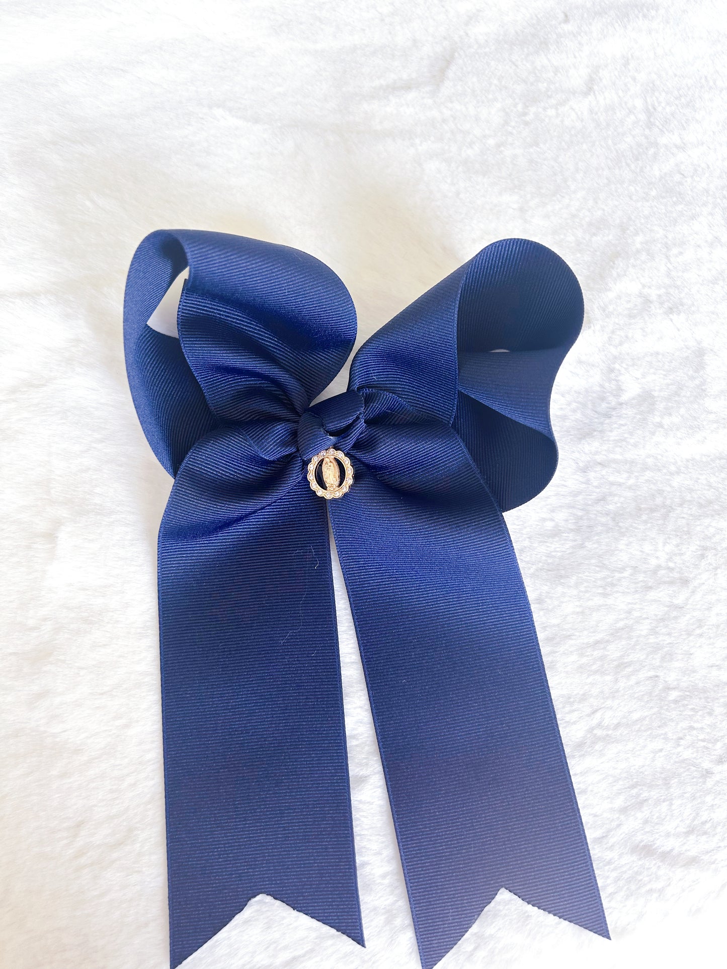 Maria Navy Hanging Bow with Charm