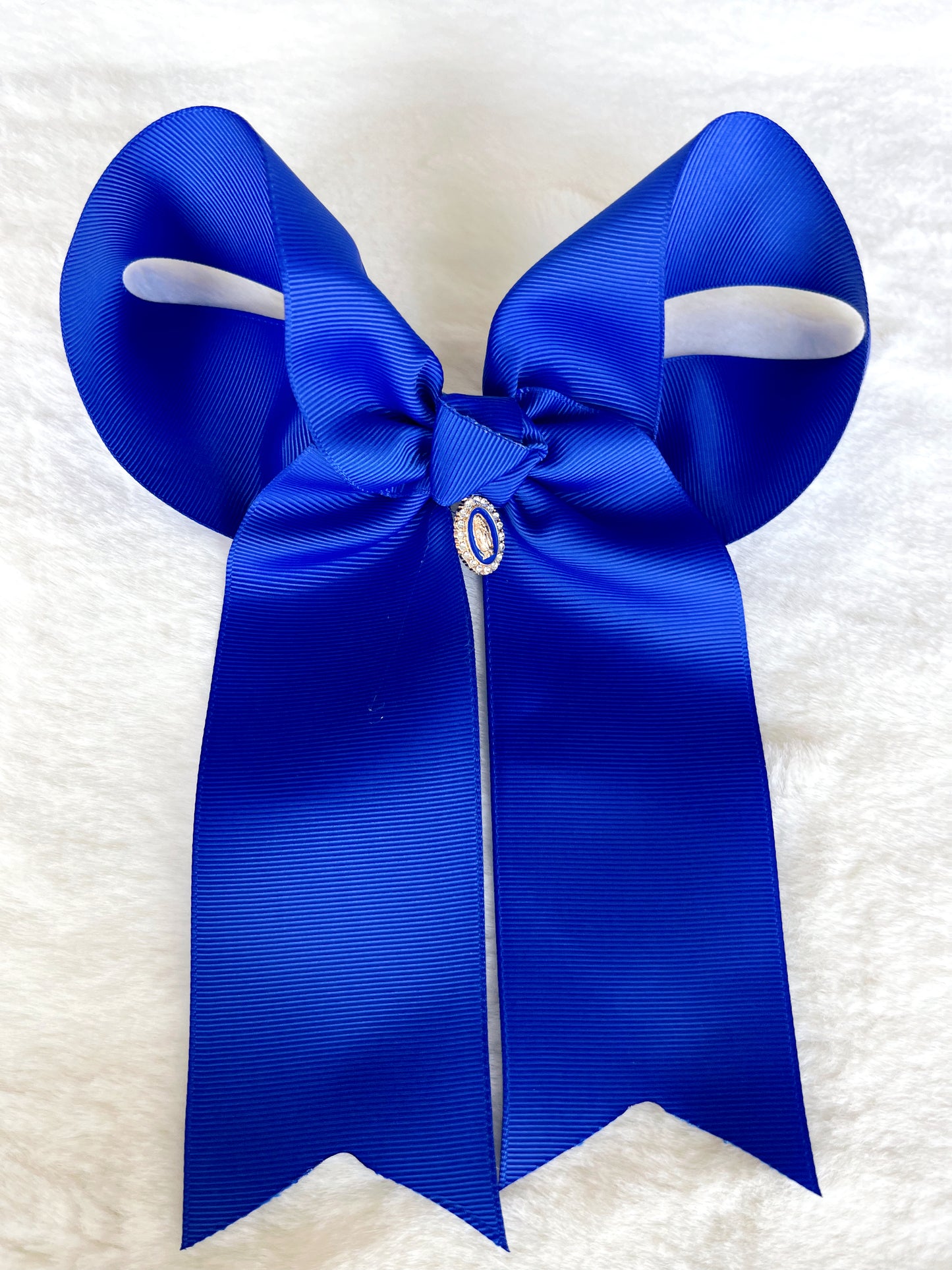 Maria Royal Blue Hanging Bow with Charm