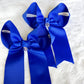 Maria Royal Blue Hanging Bow with Charm