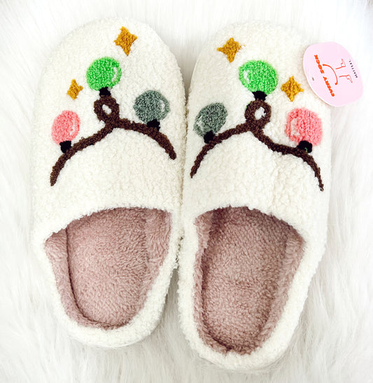 Christmas Light Slippers