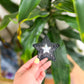 Patch- Black Star with Silver Center