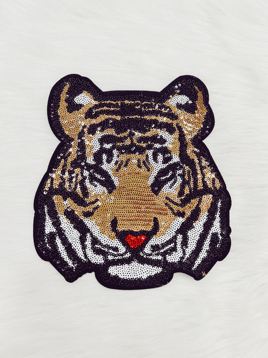 Patch- Black and Gold Tiger Head