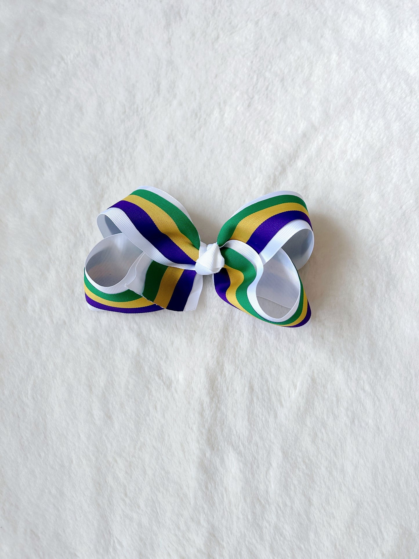 Rose Classic Style Mardi Gras Bow