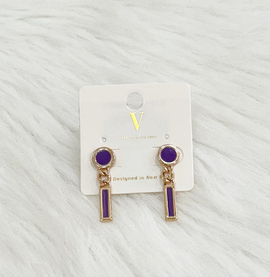 Cute Purple Earrings