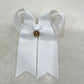 Maria White Hanging Bow With Charm