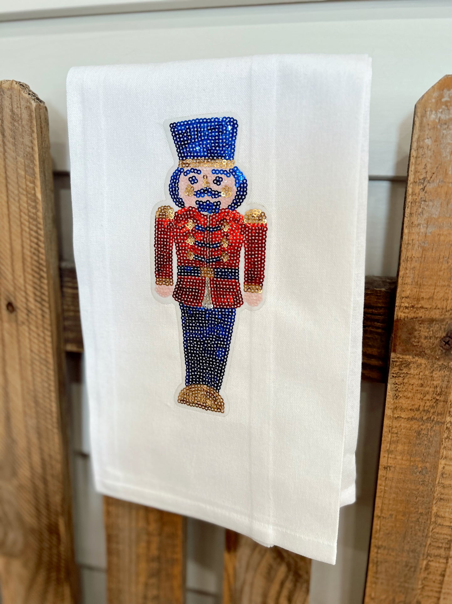 Glitzy Nutcracker Tea Towel