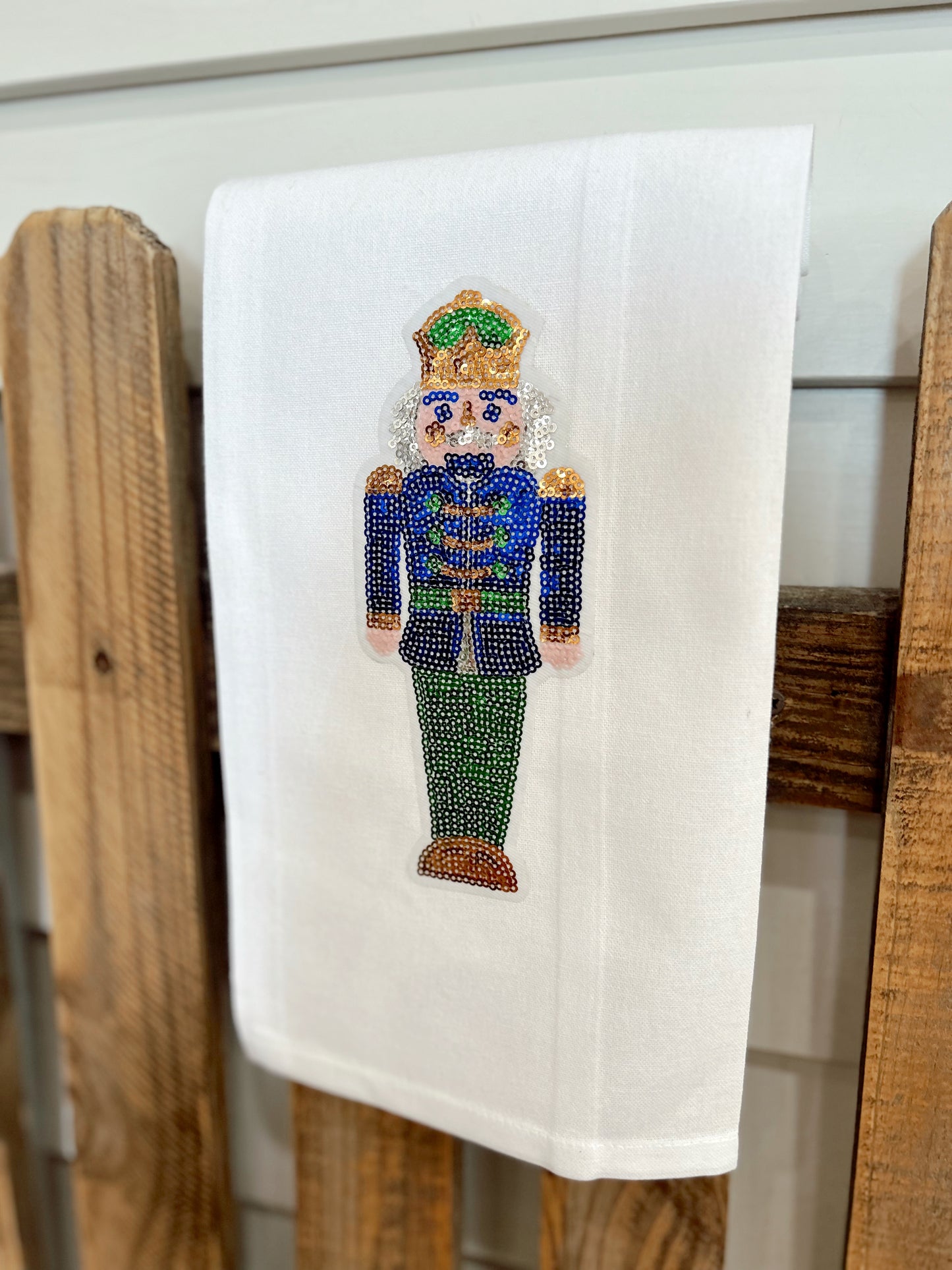 Glitzy Nutcracker Tea Towel