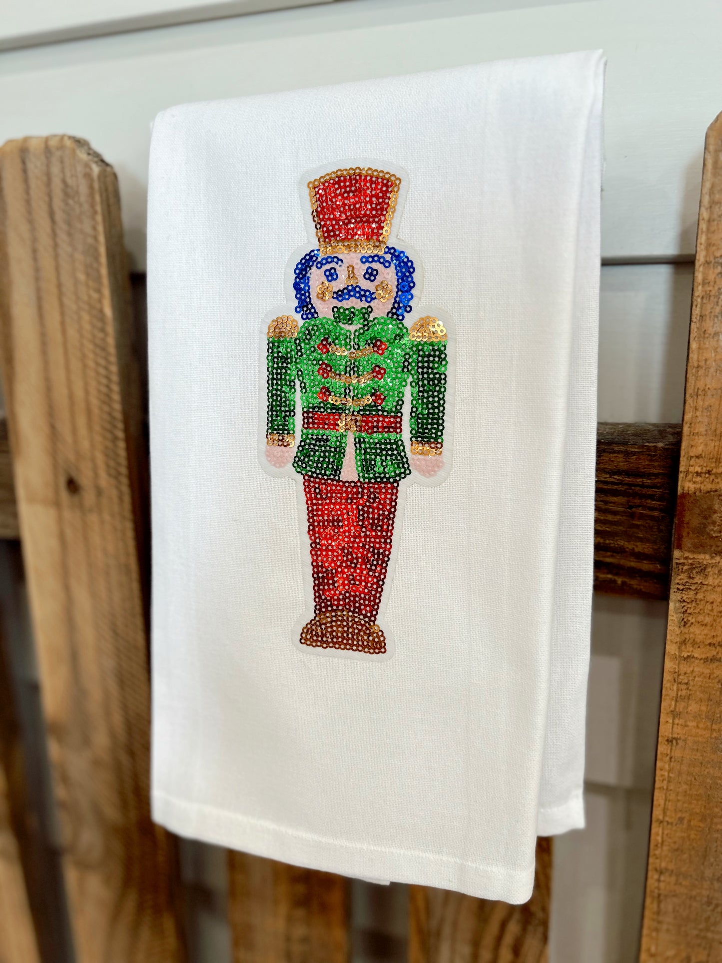 Glitzy Nutcracker Tea Towel