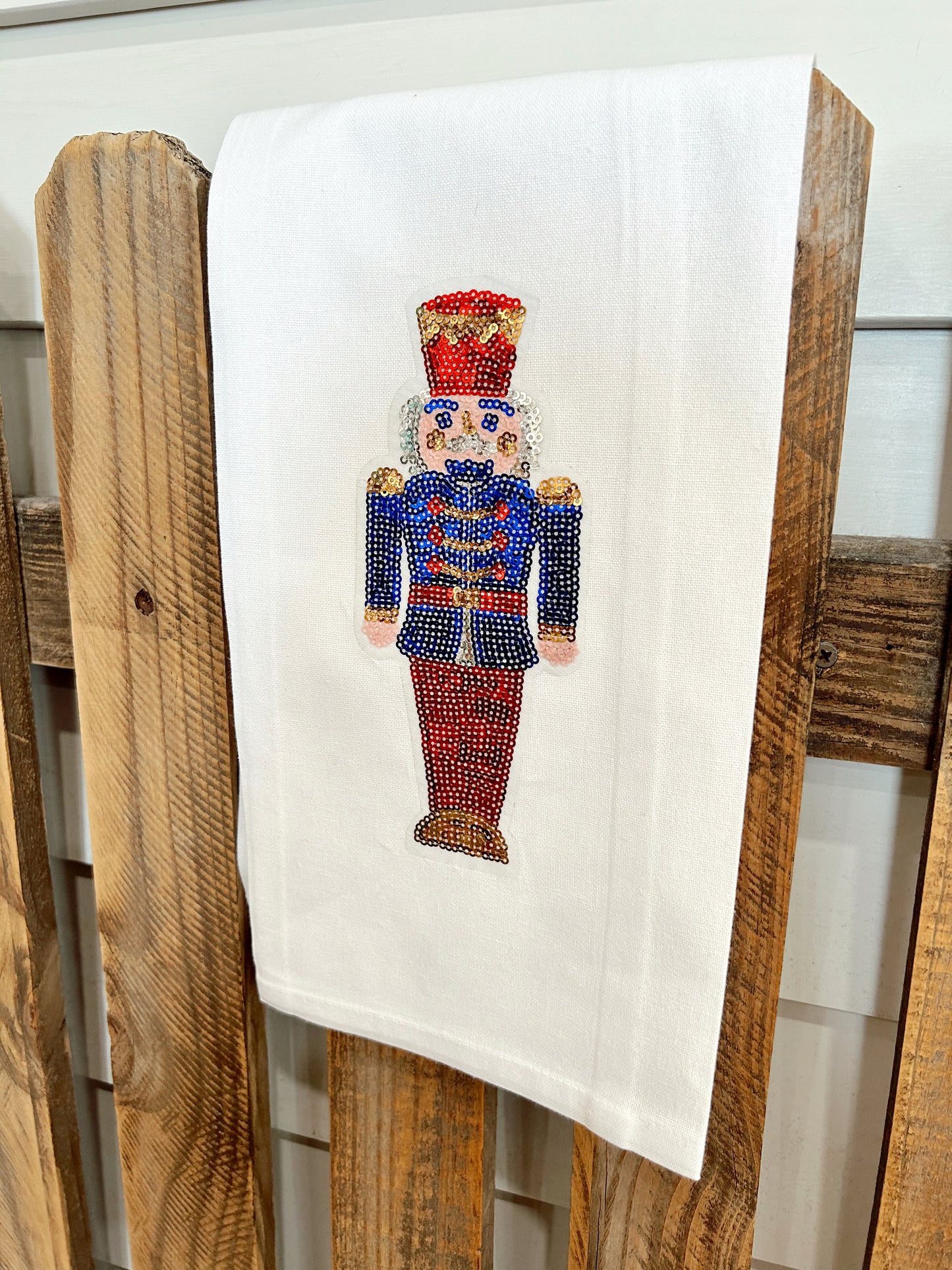 Glitzy Nutcracker Tea Towel