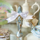 8" Morning Sky Mother Mary Statue- Gold