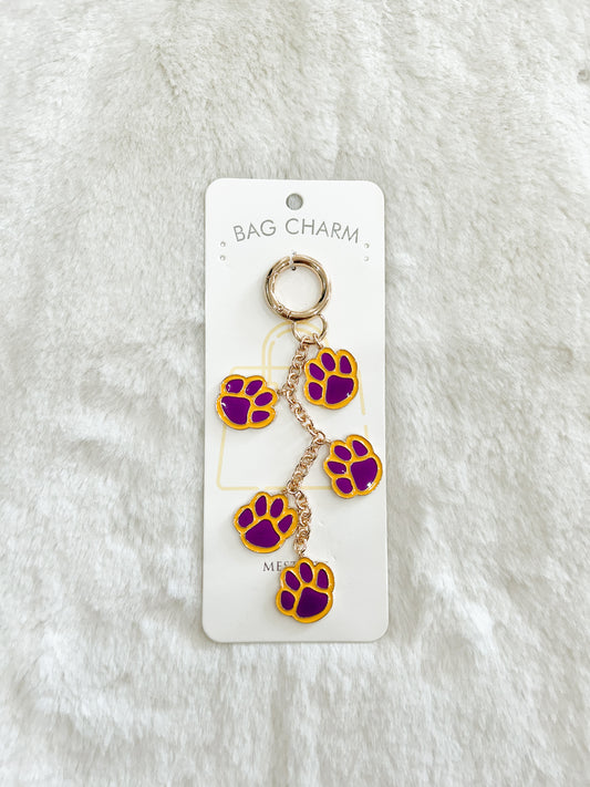 Tiger Paw Dangle Bag Charm