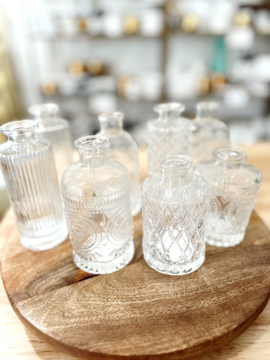 Clear Glass Bud Vase