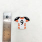 Patch-Orange and White Football Jersey