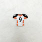 Patch-Orange and White Football Jersey