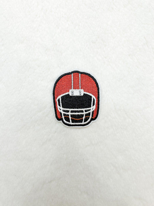 Patch-Orange Mini Football Helmet
