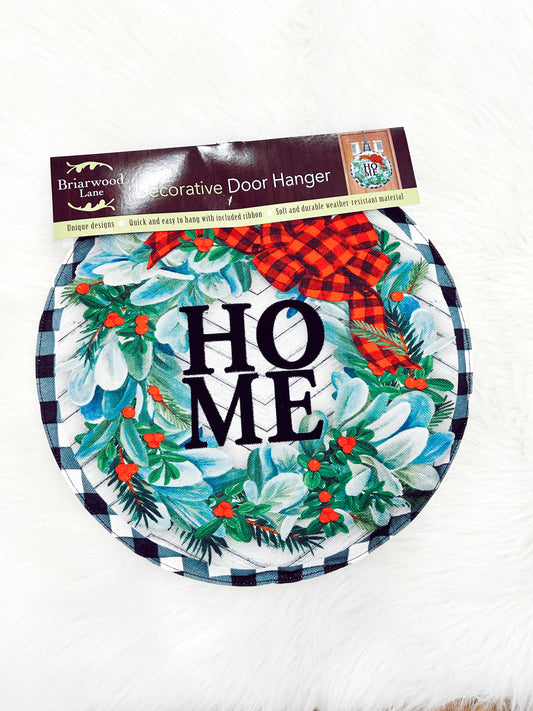 Winter Wreath Door Hanger