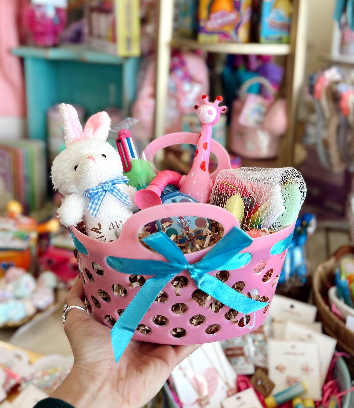 Pink Easter Basket Wrap