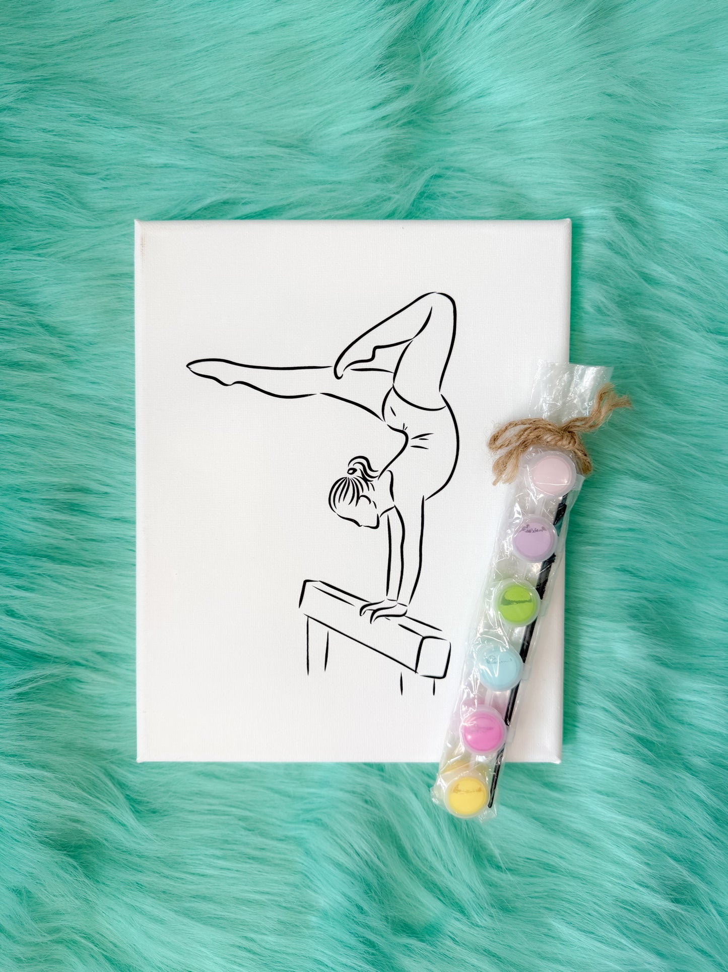 Canvas and Paint Set- Gymnast