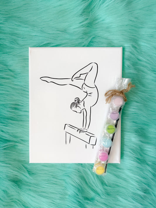 Canvas and Paint Set- Gymnast