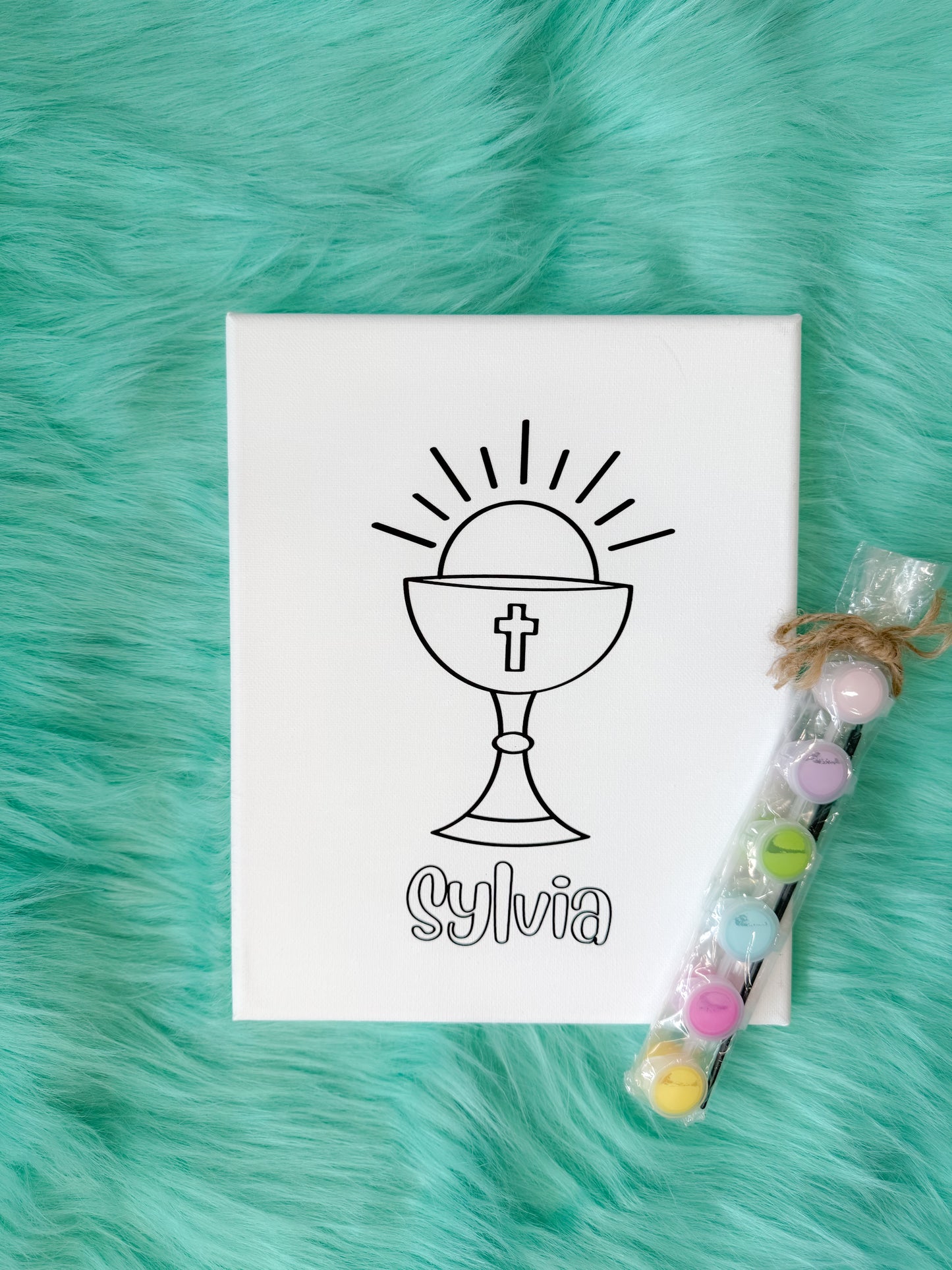 Canvas and Paint Set- First Communion