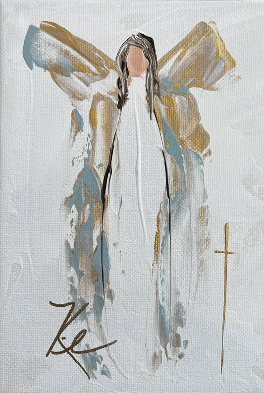 4x4 Heavenly Grace Single Angel Coaster