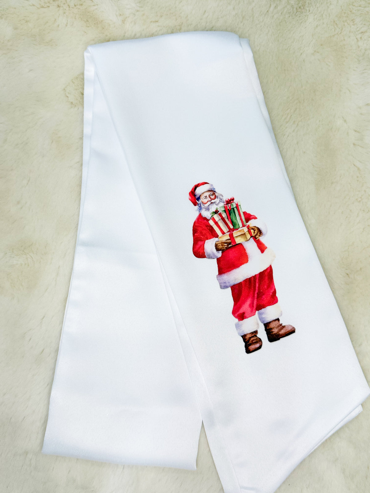 Santa with Presents | Christmas Wreath Sash