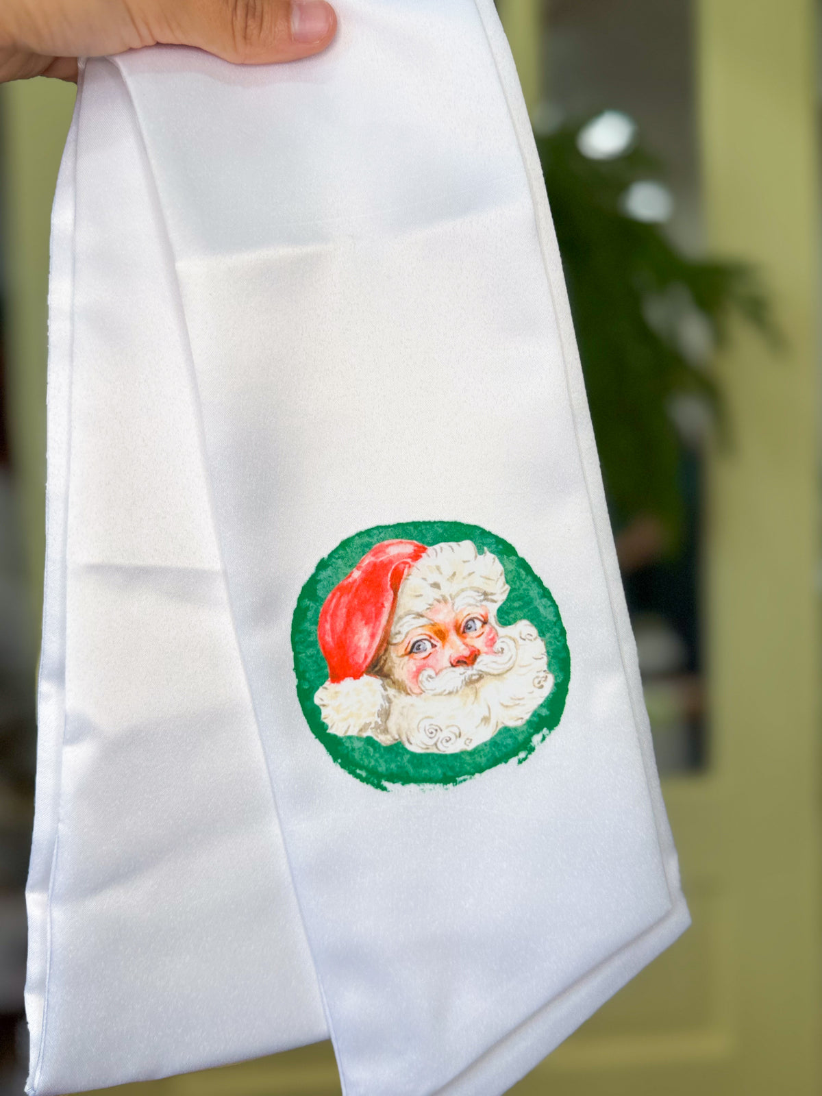 Vintage Santa | Christmas Wreath Sash