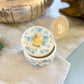Prayer Hands Silhouette Blue Floral Ring Dish