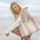 Case-Mate Jelly Tote- Latte Gingham Bow
