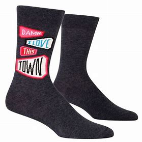 Men's Damn I Love This Town Crew Socks