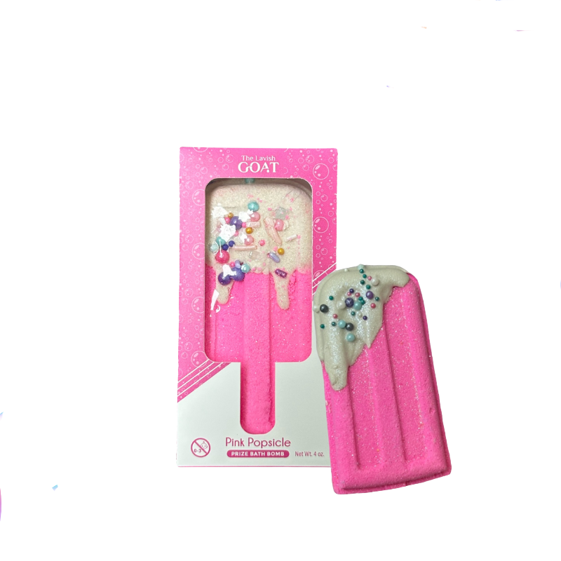 Pink Popsicle Prize Inside Bath Bomb