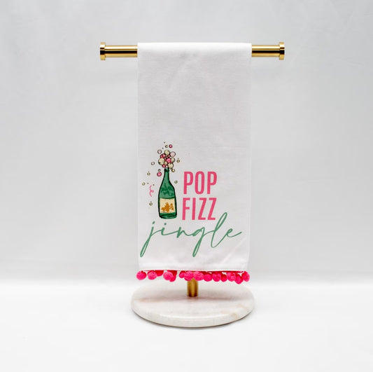 Pop Fizz Pom Pom Hand Towel