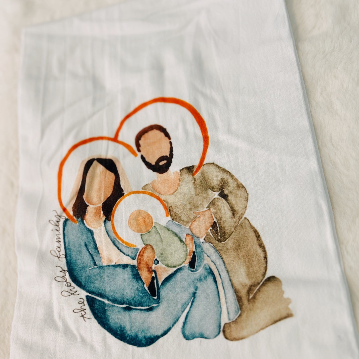 Emily S. Pitre Holy Family Tea Towel