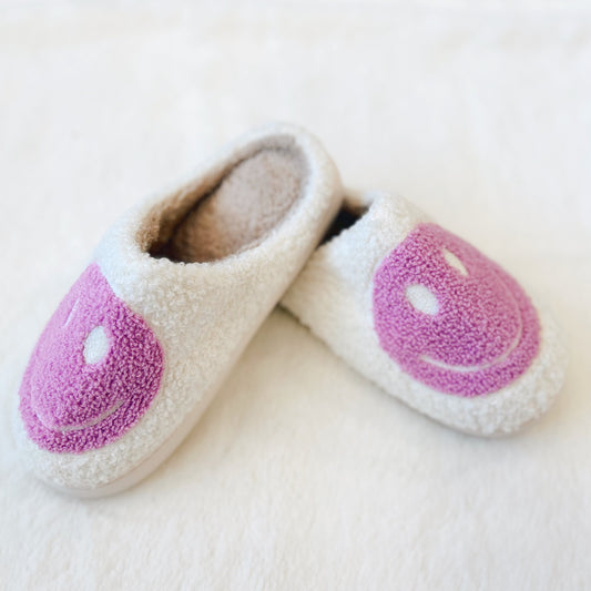 Kids Smiley Face Slippers