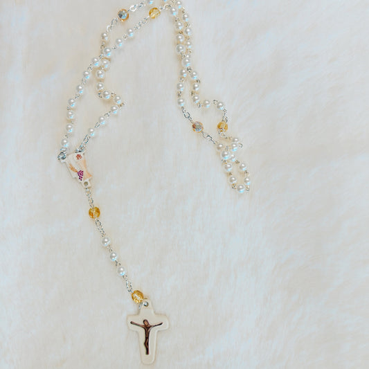 First Communion Rosary Pearl