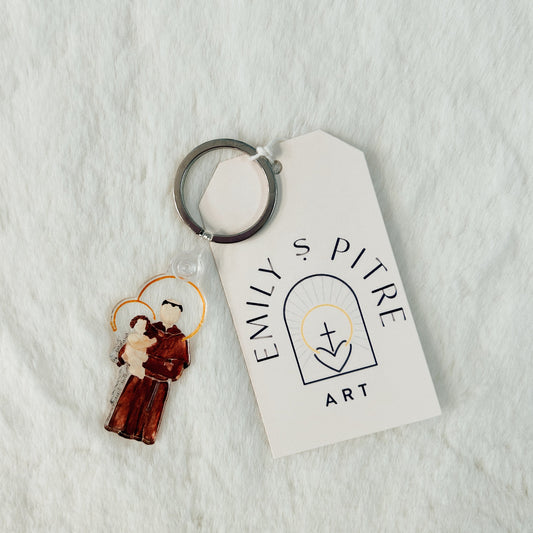 Emily S. Pitre St. Anthony of Padua Keychain