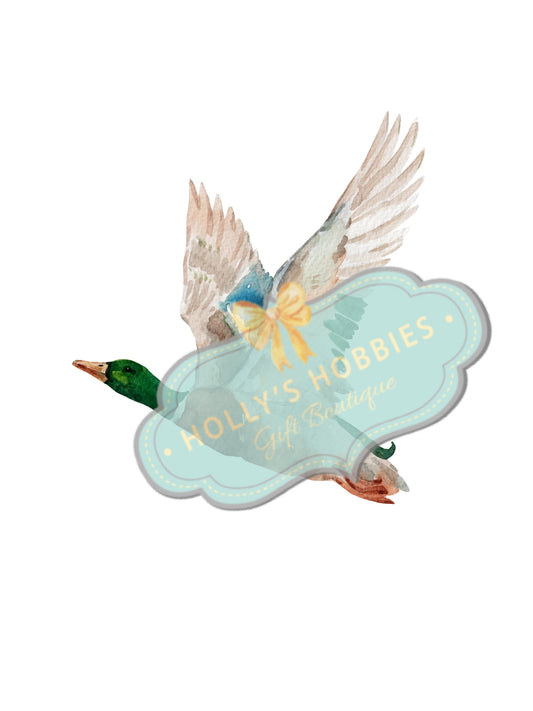 Transfer-Small Flying Mallard Duck