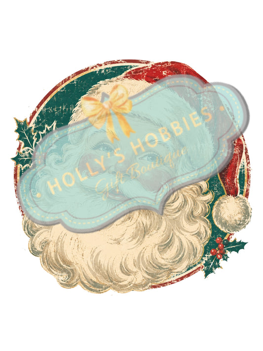 Transfer- Rosey Cheeks Vintage Santa