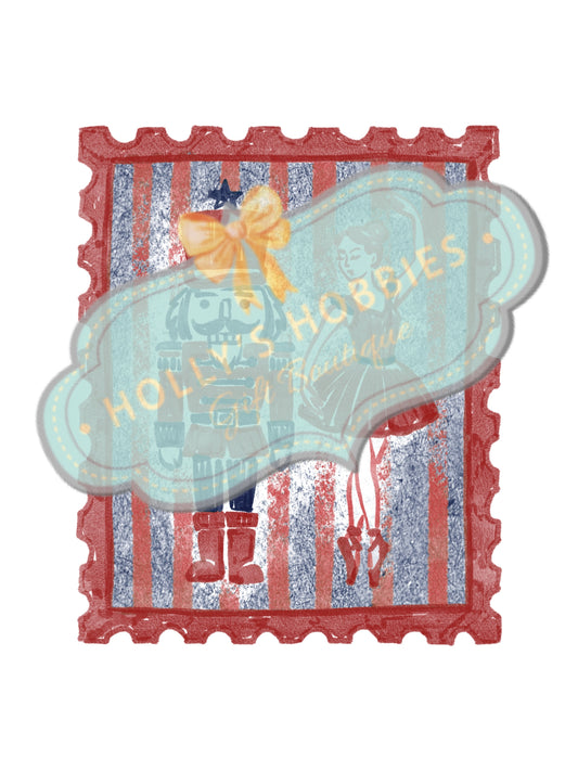 Transfer- Vintage Nutcracker/Ballerina Stamp
