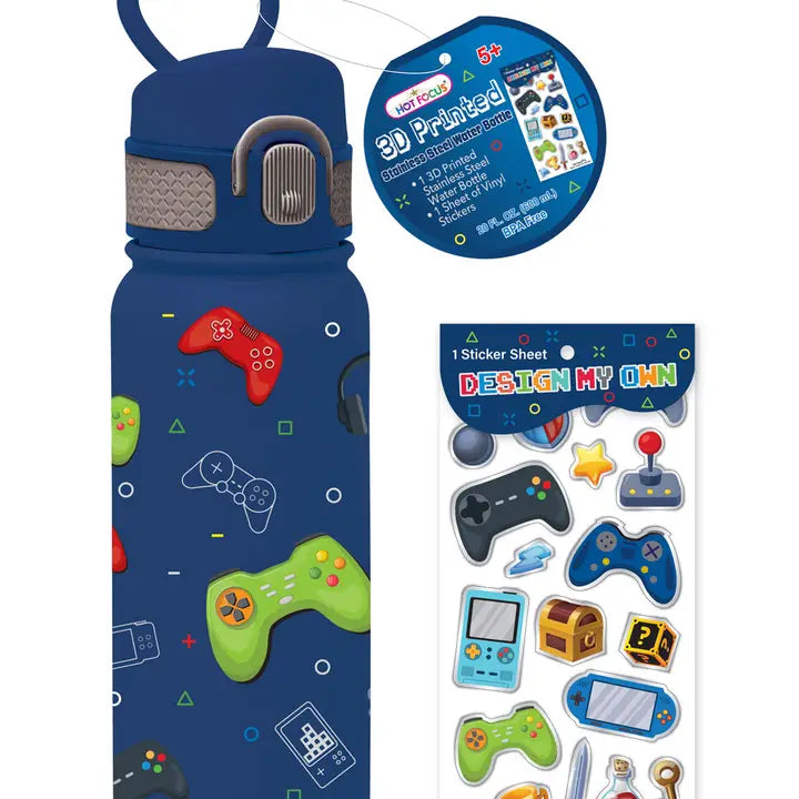 3D Printing Stainless Steel Water Bottle, Gaming