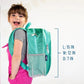 Blue Glitter 15inch Backpack