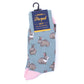 Men's Adorable Rabbits Socks - Gray