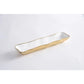 White & Gold Cracker Tray