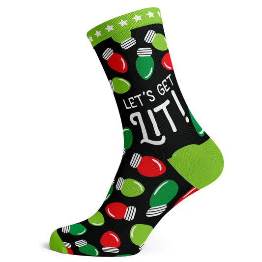 Socks To Be You- Let's Get Lit Socks- Big Shoe