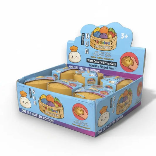 Rainbow Mystery Dumplings Squishy Bun